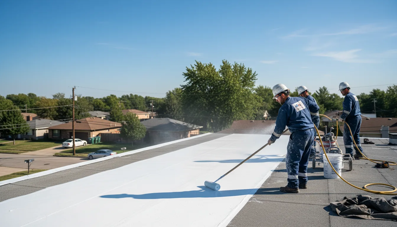 Commercial roof coating in Cropseyville, NY near me
